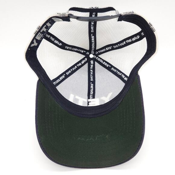 YETI Coolers Mesh Snapback Blue White Hat Baseball Dad Cap Adjustable Adult - Picture 6 of 7